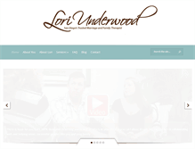 Tablet Screenshot of loriunderwoodtherapy.com